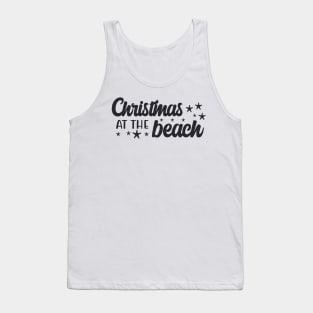 Christmas at the beach, black Tank Top